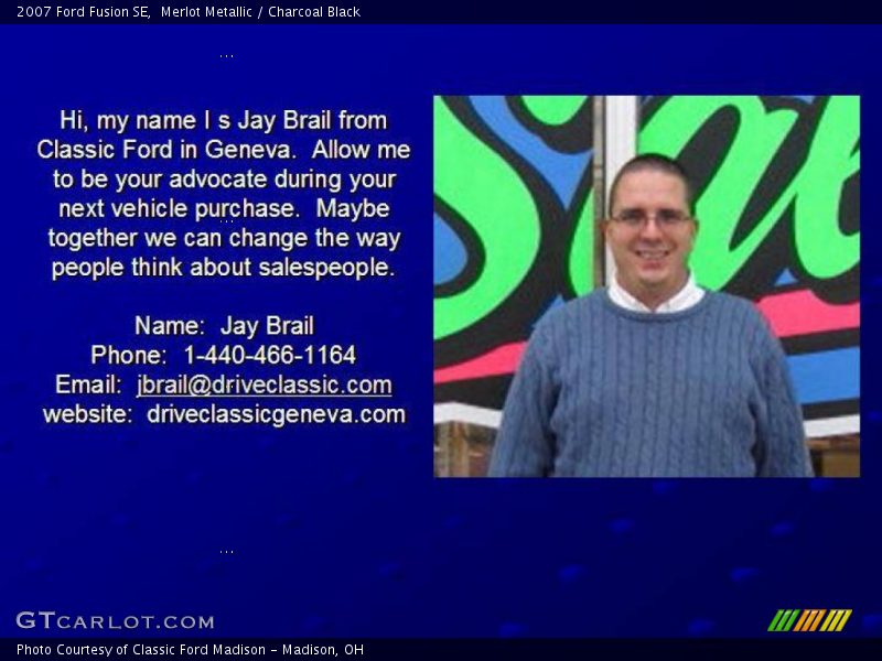 Merlot Metallic / Charcoal Black 2007 Ford Fusion SE