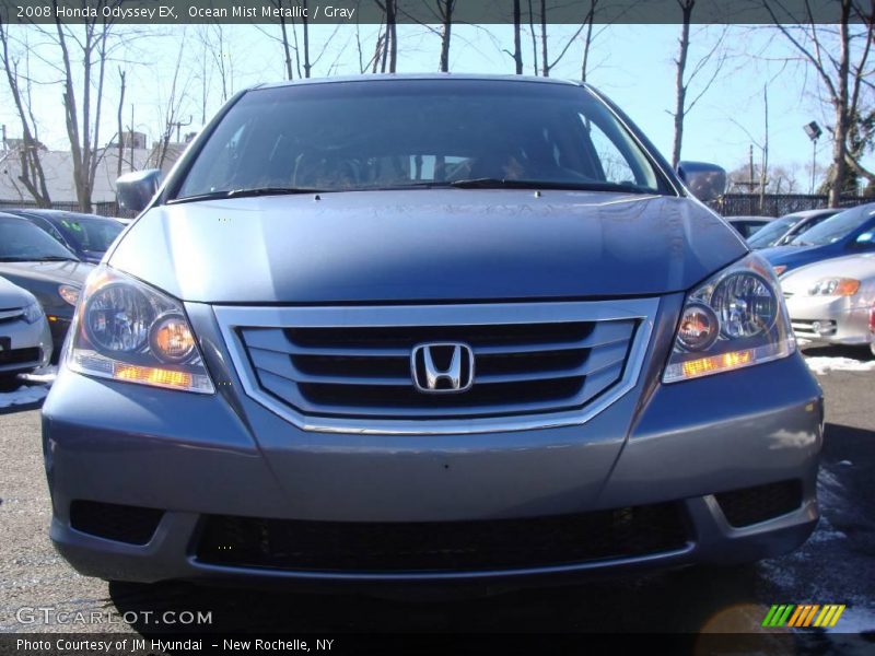 Ocean Mist Metallic / Gray 2008 Honda Odyssey EX