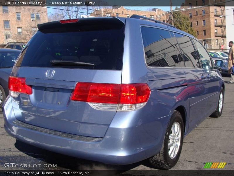 Ocean Mist Metallic / Gray 2008 Honda Odyssey EX