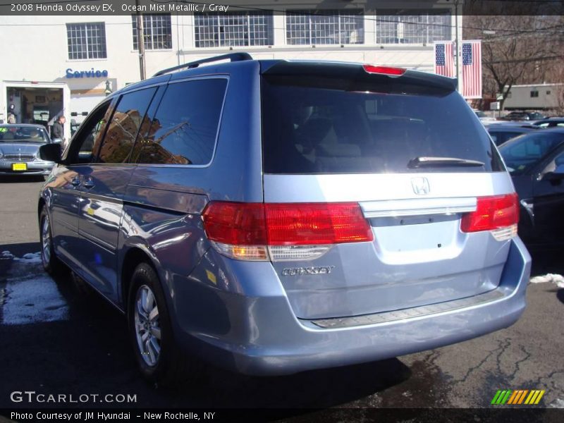 Ocean Mist Metallic / Gray 2008 Honda Odyssey EX