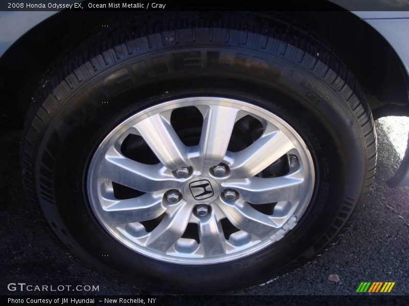 Ocean Mist Metallic / Gray 2008 Honda Odyssey EX
