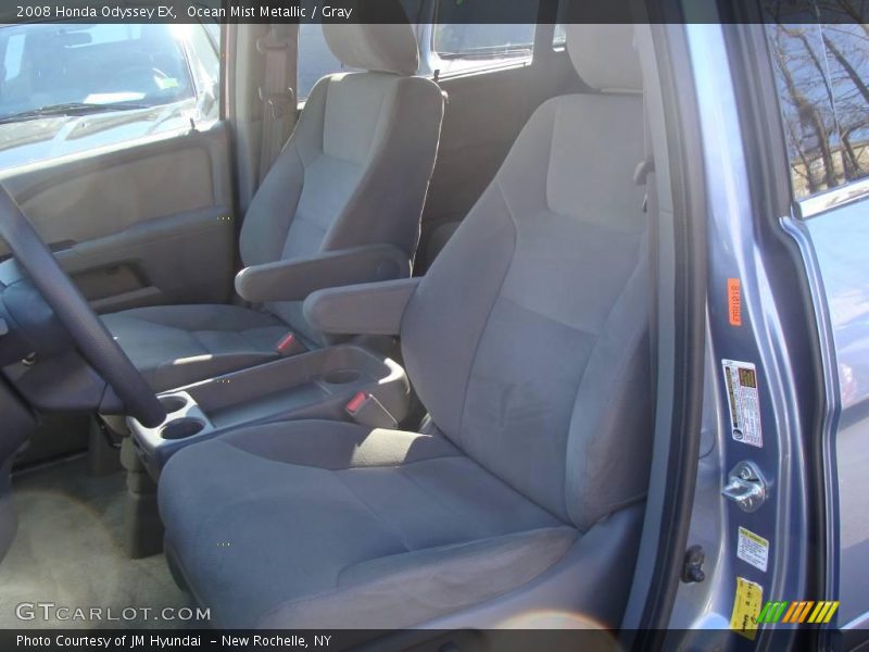 Ocean Mist Metallic / Gray 2008 Honda Odyssey EX