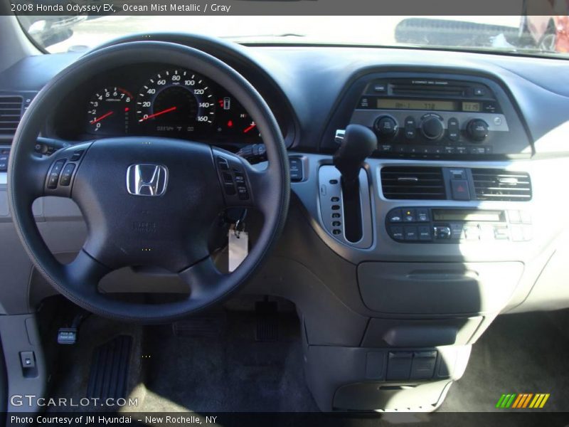 Ocean Mist Metallic / Gray 2008 Honda Odyssey EX