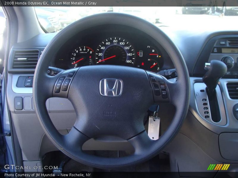 Ocean Mist Metallic / Gray 2008 Honda Odyssey EX
