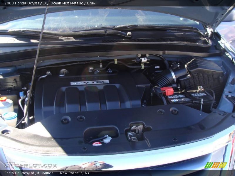 Ocean Mist Metallic / Gray 2008 Honda Odyssey EX