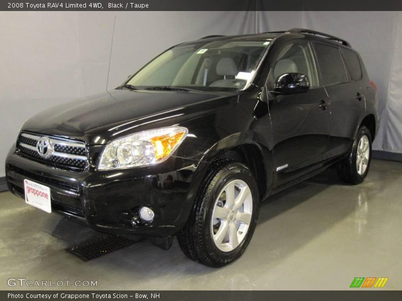 Black / Taupe 2008 Toyota RAV4 Limited 4WD