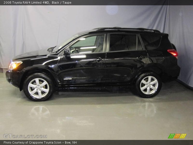 Black / Taupe 2008 Toyota RAV4 Limited 4WD