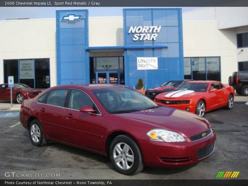 Sport Red Metallic / Gray 2006 Chevrolet Impala LS