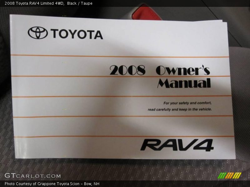 Black / Taupe 2008 Toyota RAV4 Limited 4WD