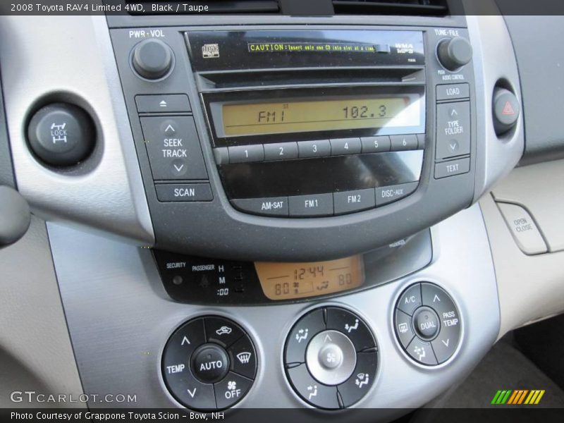 Black / Taupe 2008 Toyota RAV4 Limited 4WD