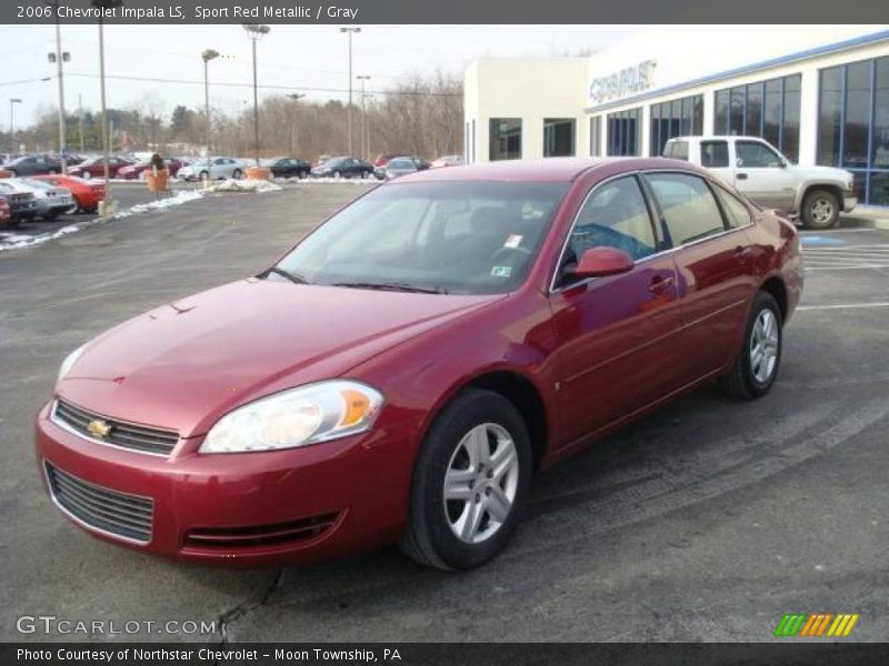 Sport Red Metallic / Gray 2006 Chevrolet Impala LS
