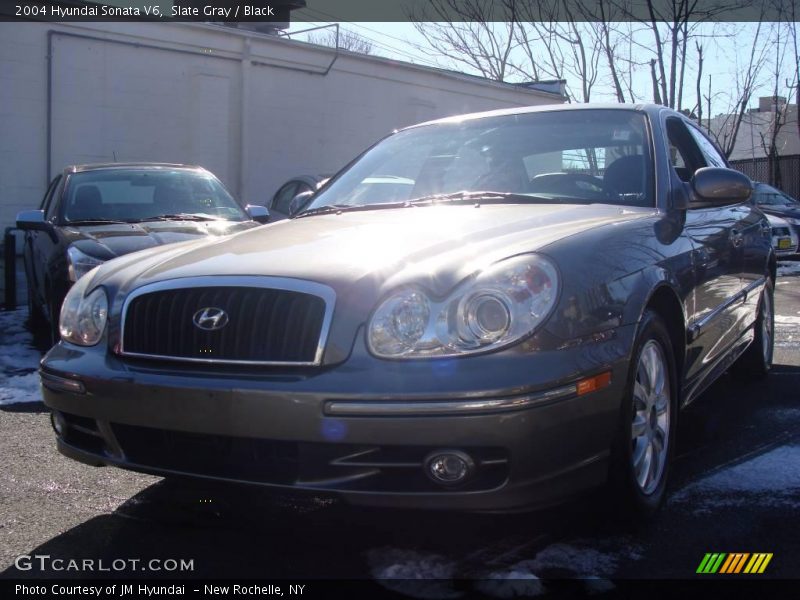 Slate Gray / Black 2004 Hyundai Sonata V6