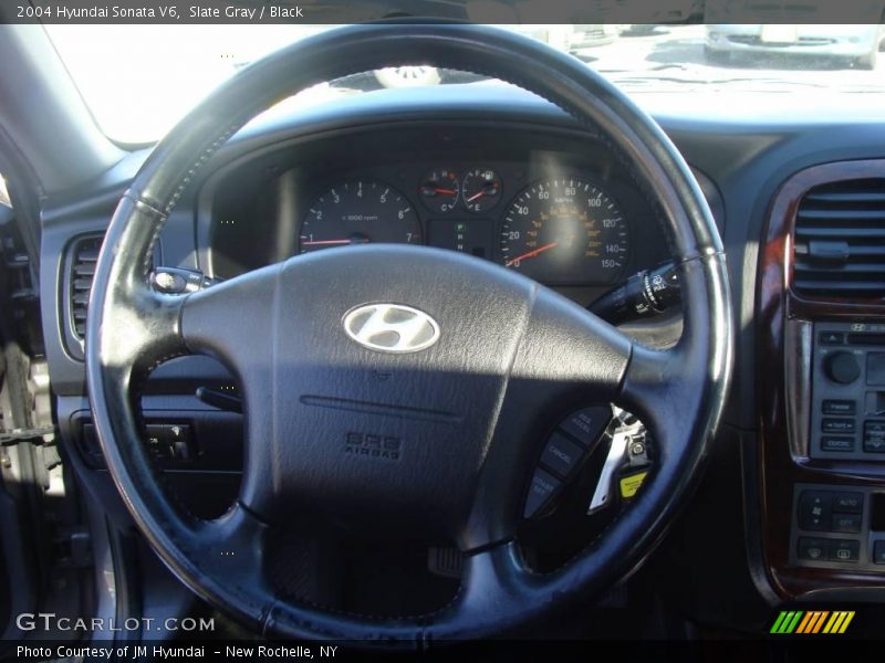 Slate Gray / Black 2004 Hyundai Sonata V6
