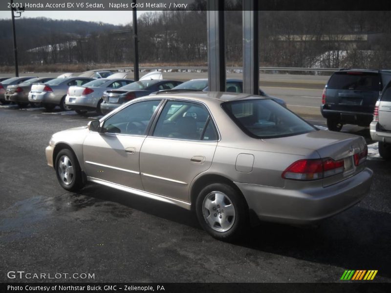 Naples Gold Metallic / Ivory 2001 Honda Accord EX V6 Sedan