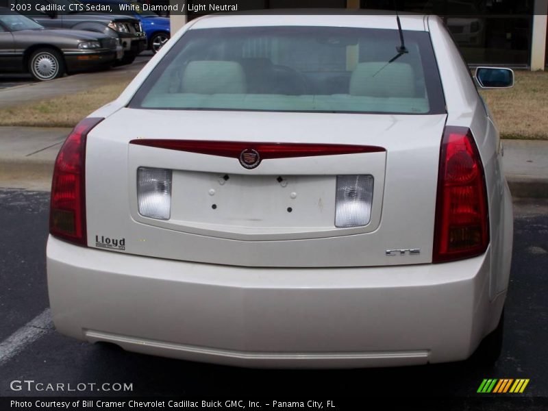 White Diamond / Light Neutral 2003 Cadillac CTS Sedan