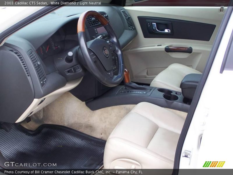 White Diamond / Light Neutral 2003 Cadillac CTS Sedan