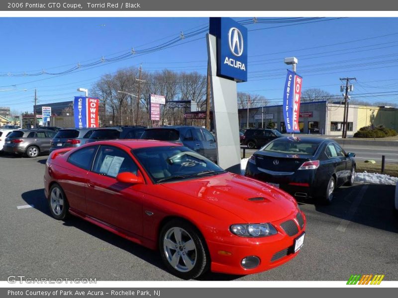 Torrid Red / Black 2006 Pontiac GTO Coupe