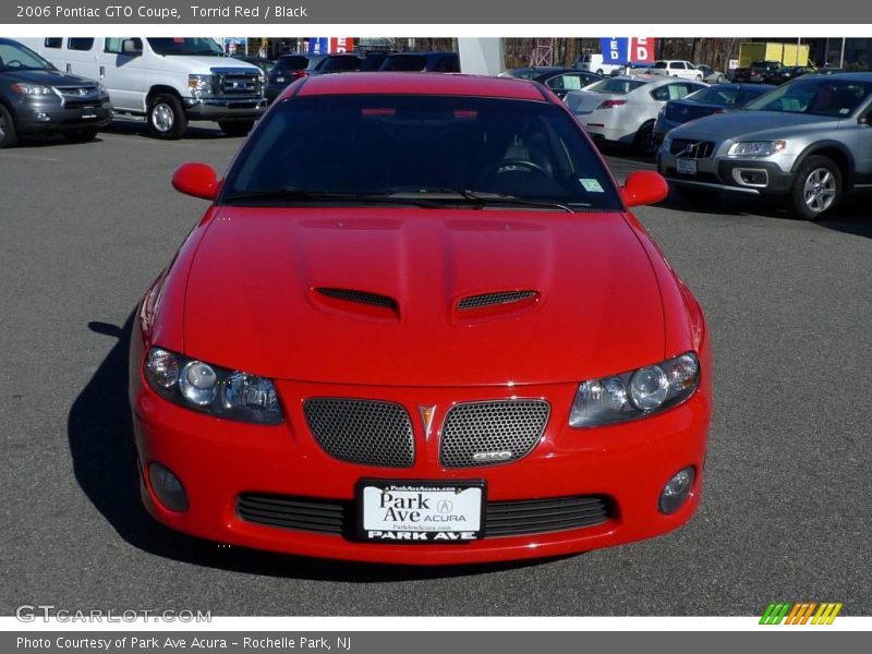 Torrid Red / Black 2006 Pontiac GTO Coupe