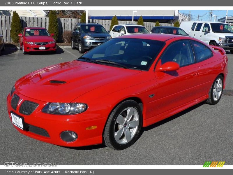 Torrid Red / Black 2006 Pontiac GTO Coupe