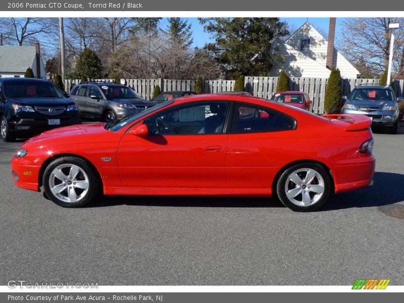 Torrid Red / Black 2006 Pontiac GTO Coupe