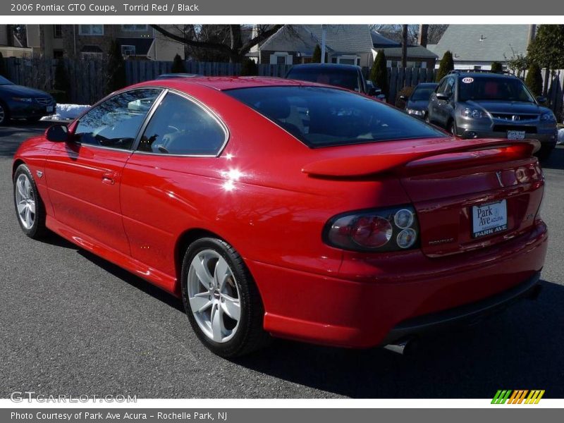 Torrid Red / Black 2006 Pontiac GTO Coupe