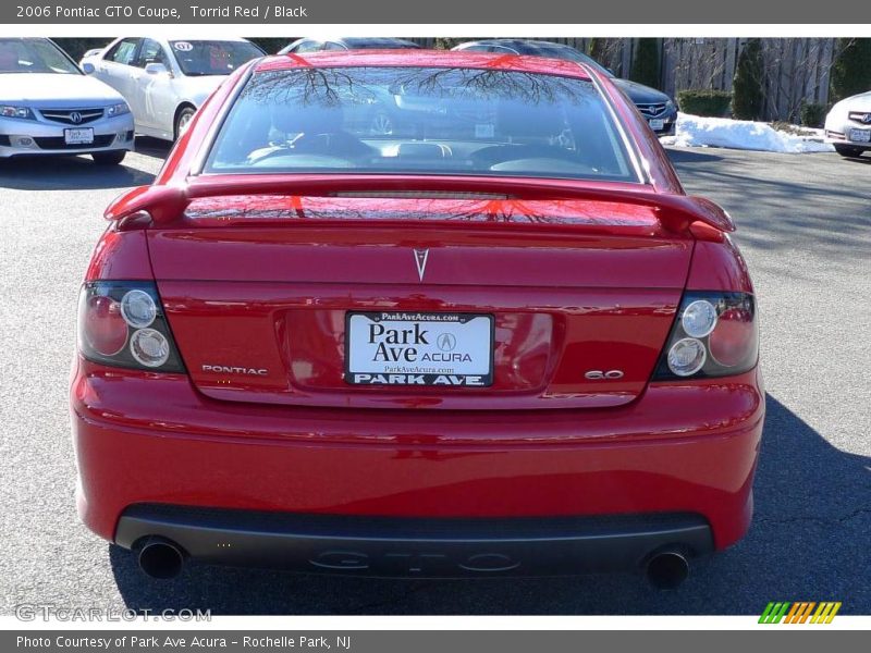 Torrid Red / Black 2006 Pontiac GTO Coupe