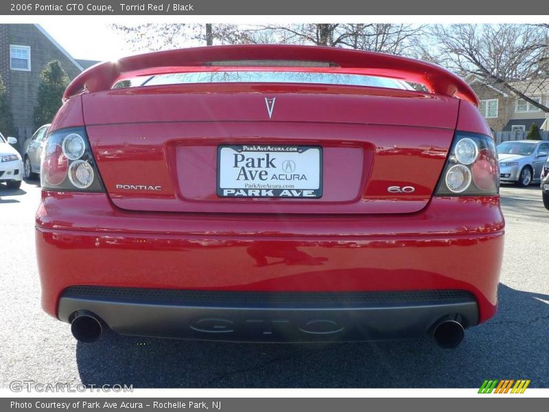 Torrid Red / Black 2006 Pontiac GTO Coupe