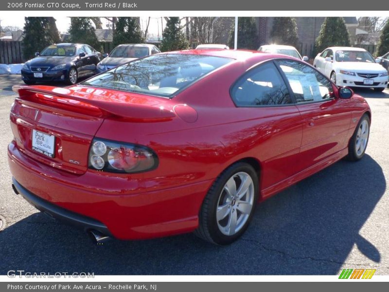 Torrid Red / Black 2006 Pontiac GTO Coupe