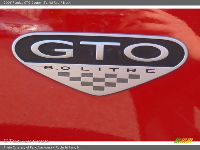 Torrid Red / Black 2006 Pontiac GTO Coupe