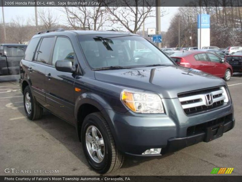 Sage Brush Pearl / Gray 2006 Honda Pilot EX-L 4WD