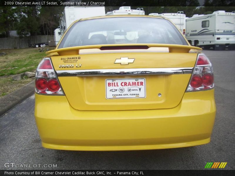 Summer Yellow / Charcoal 2009 Chevrolet Aveo LT Sedan