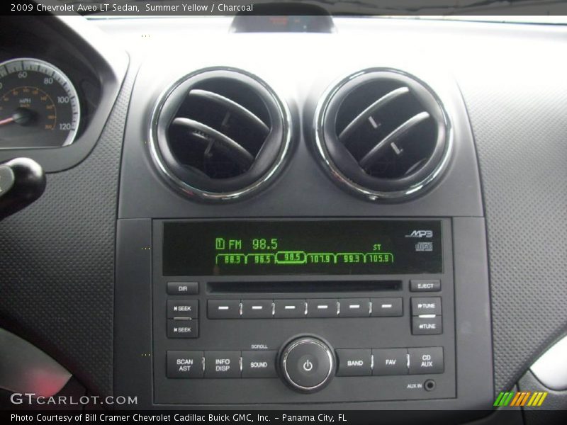 Summer Yellow / Charcoal 2009 Chevrolet Aveo LT Sedan