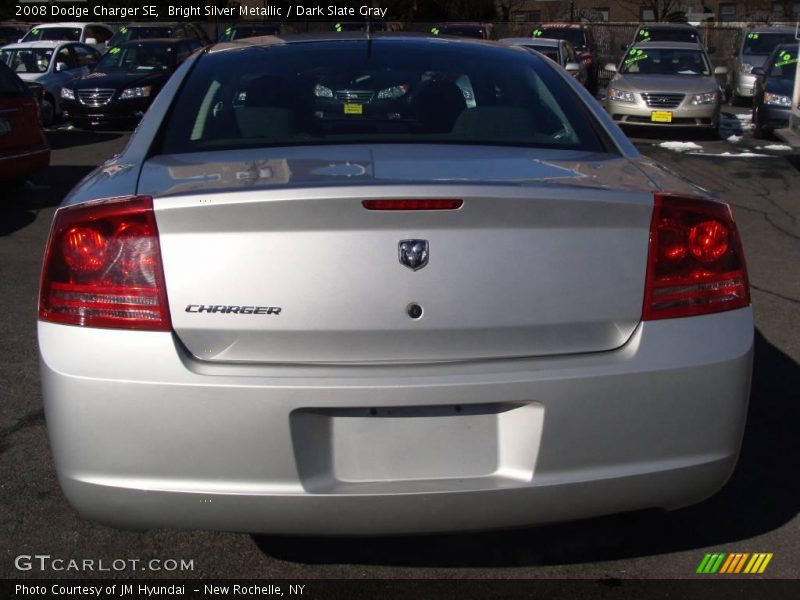 Bright Silver Metallic / Dark Slate Gray 2008 Dodge Charger SE