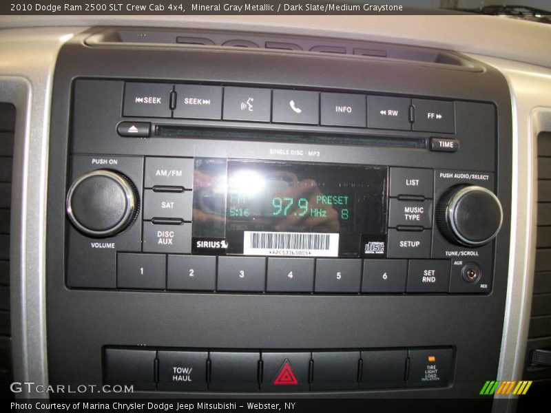Mineral Gray Metallic / Dark Slate/Medium Graystone 2010 Dodge Ram 2500 SLT Crew Cab 4x4