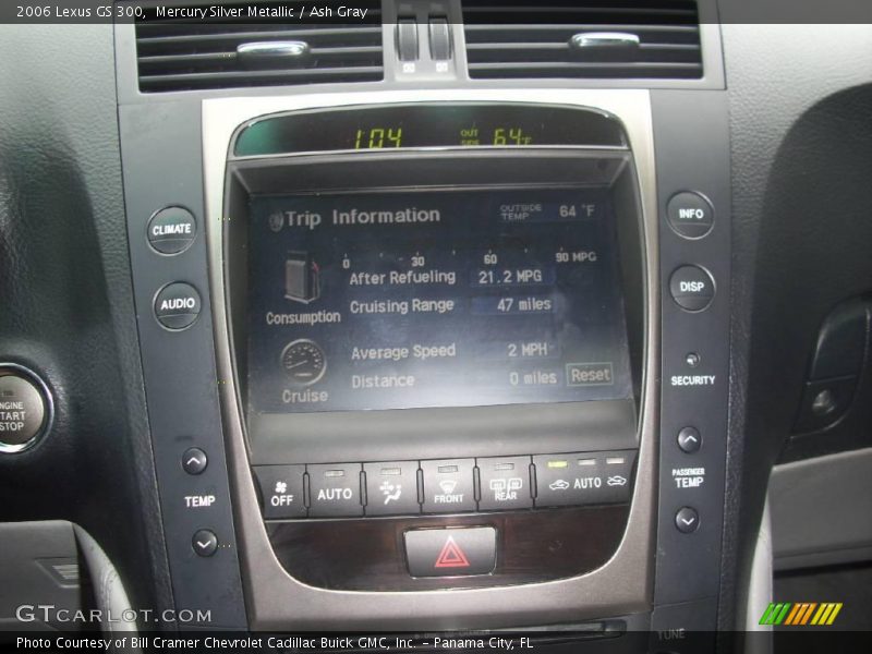 Mercury Silver Metallic / Ash Gray 2006 Lexus GS 300