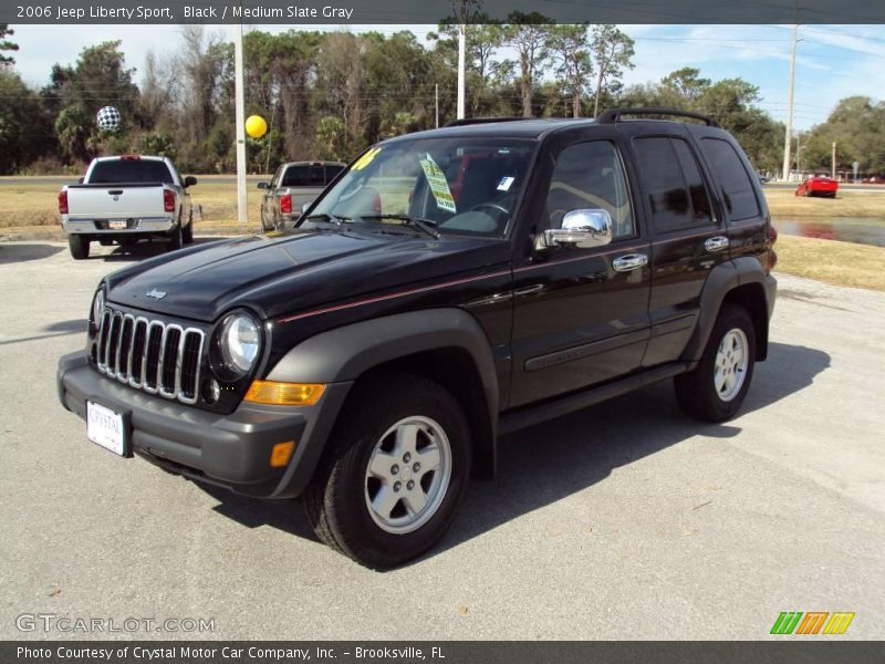 Black / Medium Slate Gray 2006 Jeep Liberty Sport