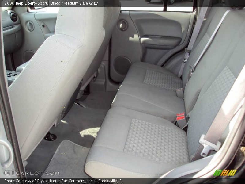 Black / Medium Slate Gray 2006 Jeep Liberty Sport