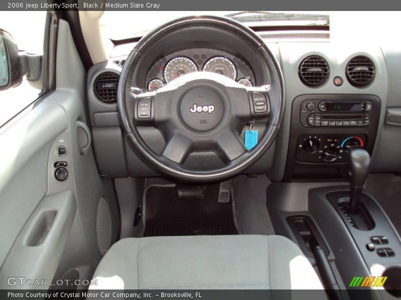Black / Medium Slate Gray 2006 Jeep Liberty Sport