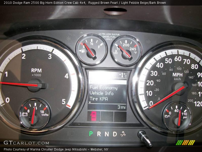Rugged Brown Pearl / Light Pebble Beige/Bark Brown 2010 Dodge Ram 2500 Big Horn Edition Crew Cab 4x4