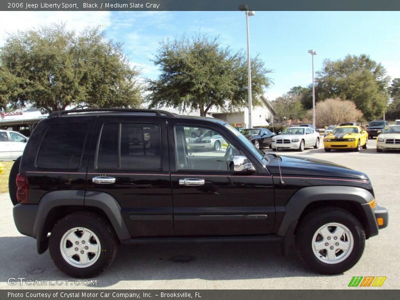 Black / Medium Slate Gray 2006 Jeep Liberty Sport