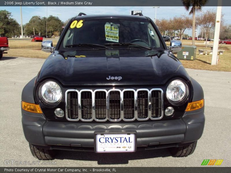Black / Medium Slate Gray 2006 Jeep Liberty Sport
