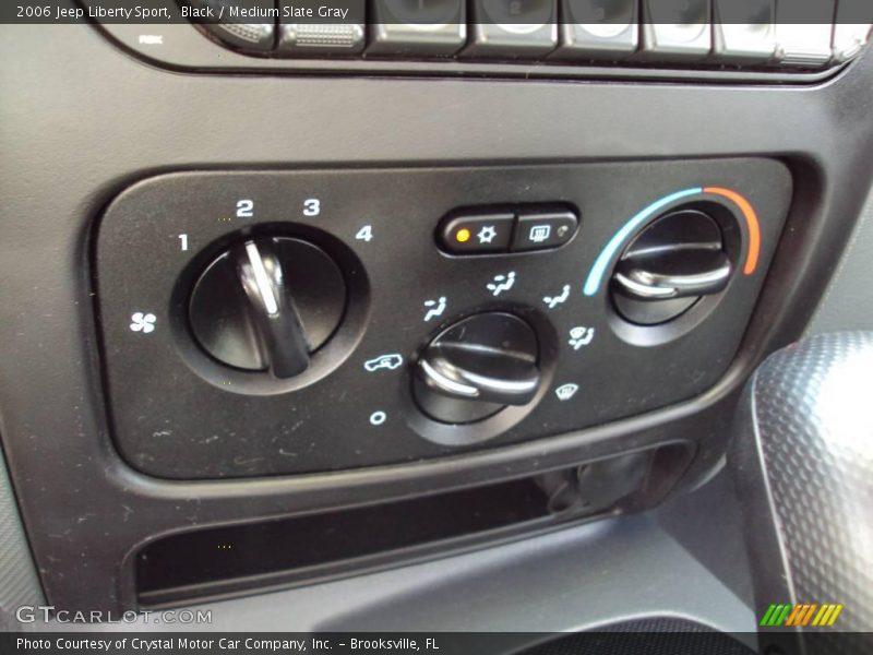 Black / Medium Slate Gray 2006 Jeep Liberty Sport