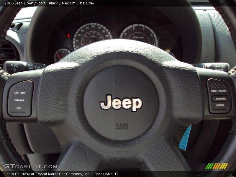 Black / Medium Slate Gray 2006 Jeep Liberty Sport