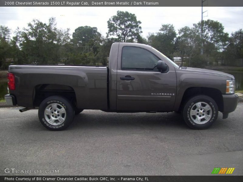 Desert Brown Metallic / Dark Titanium 2008 Chevrolet Silverado 1500 LT Regular Cab