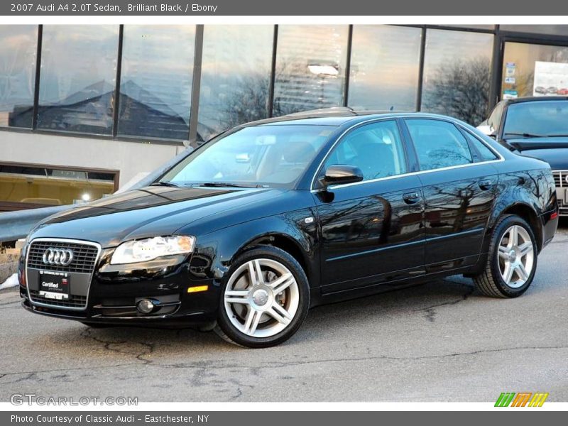 Brilliant Black / Ebony 2007 Audi A4 2.0T Sedan