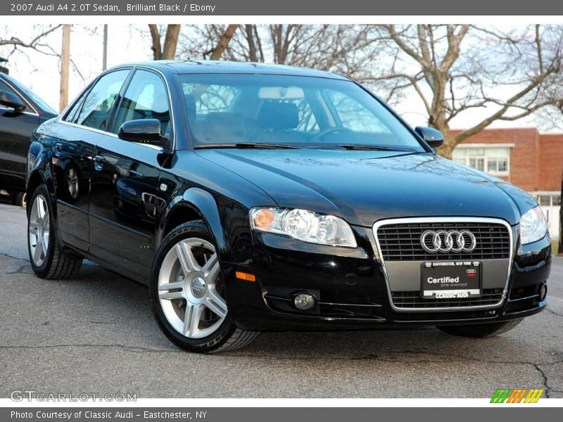Brilliant Black / Ebony 2007 Audi A4 2.0T Sedan