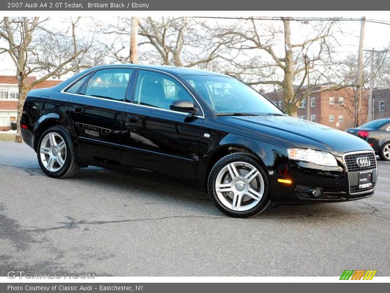 Brilliant Black / Ebony 2007 Audi A4 2.0T Sedan