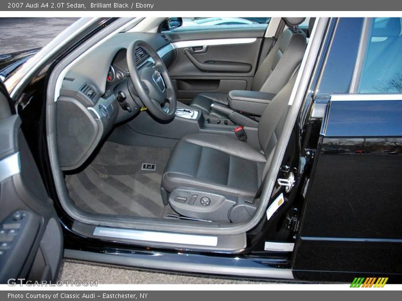 Brilliant Black / Ebony 2007 Audi A4 2.0T Sedan