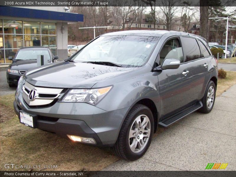Sterling Gray Metallic / Taupe 2008 Acura MDX Technology