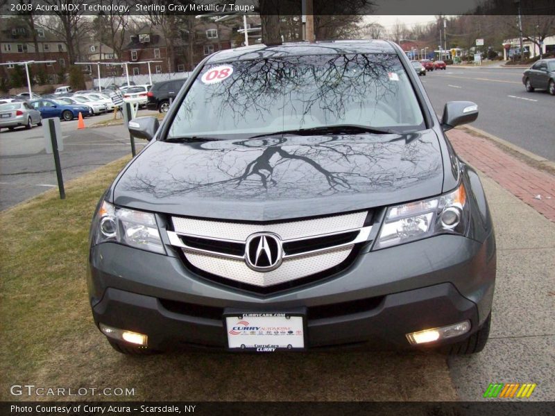 Sterling Gray Metallic / Taupe 2008 Acura MDX Technology